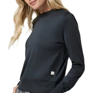 Vuori Daydreamer Black Long Sleeve Top small